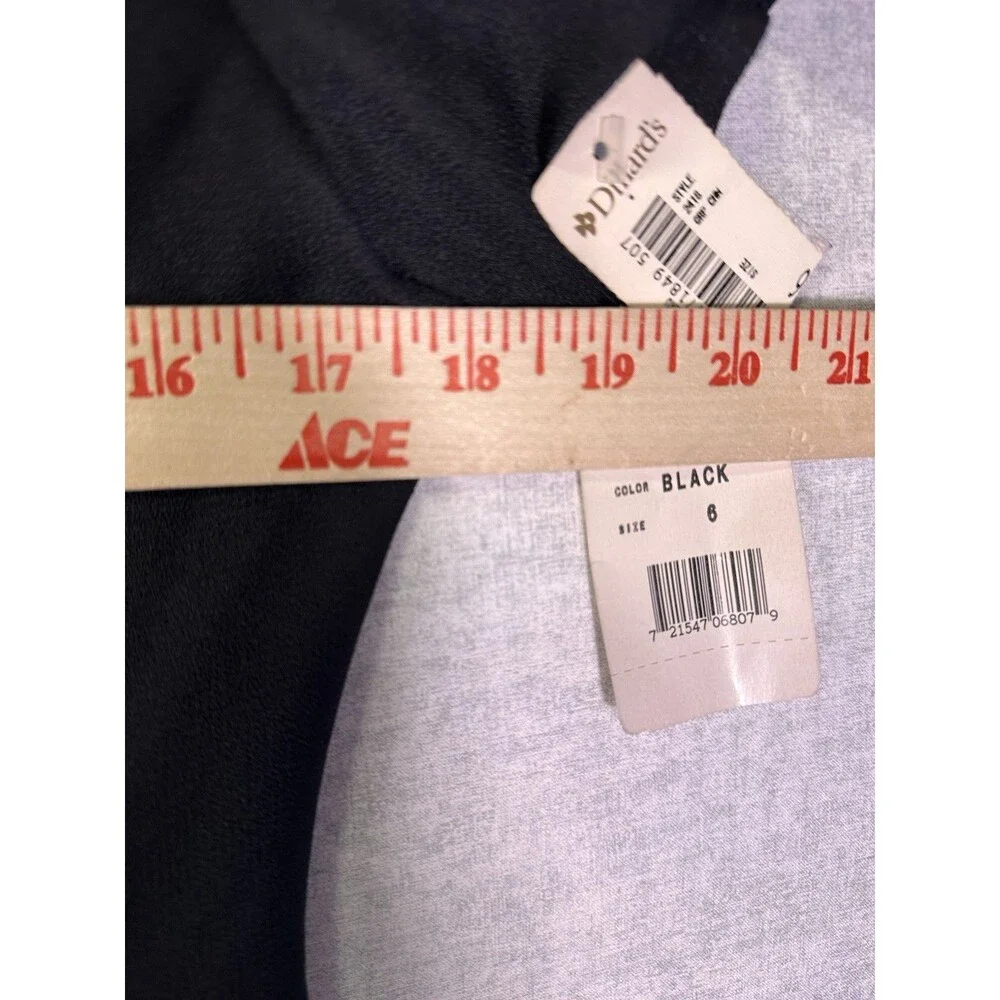 NWT Vintage Maggy London Petite Size 6P Dress Black Cap Sleeve Sheath Dress Work - Picture 6 of 9